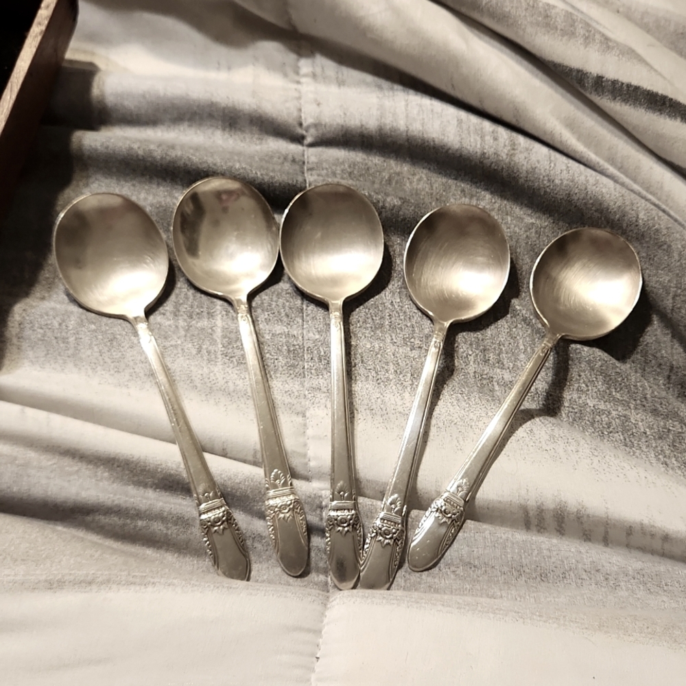 International Silver Roger's First Love Gumbo Spoons 1937